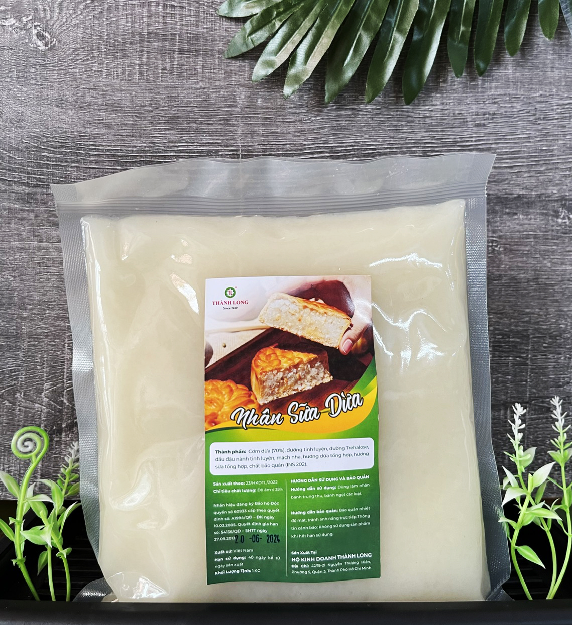 Nhân Bánh Trung Thu Chay/ Mặn Thành Long 1Kg, Nguyên Liệu Làm Bánh Trung Thu An Toàn Hợp Vệ Sinh - Viêt Nam