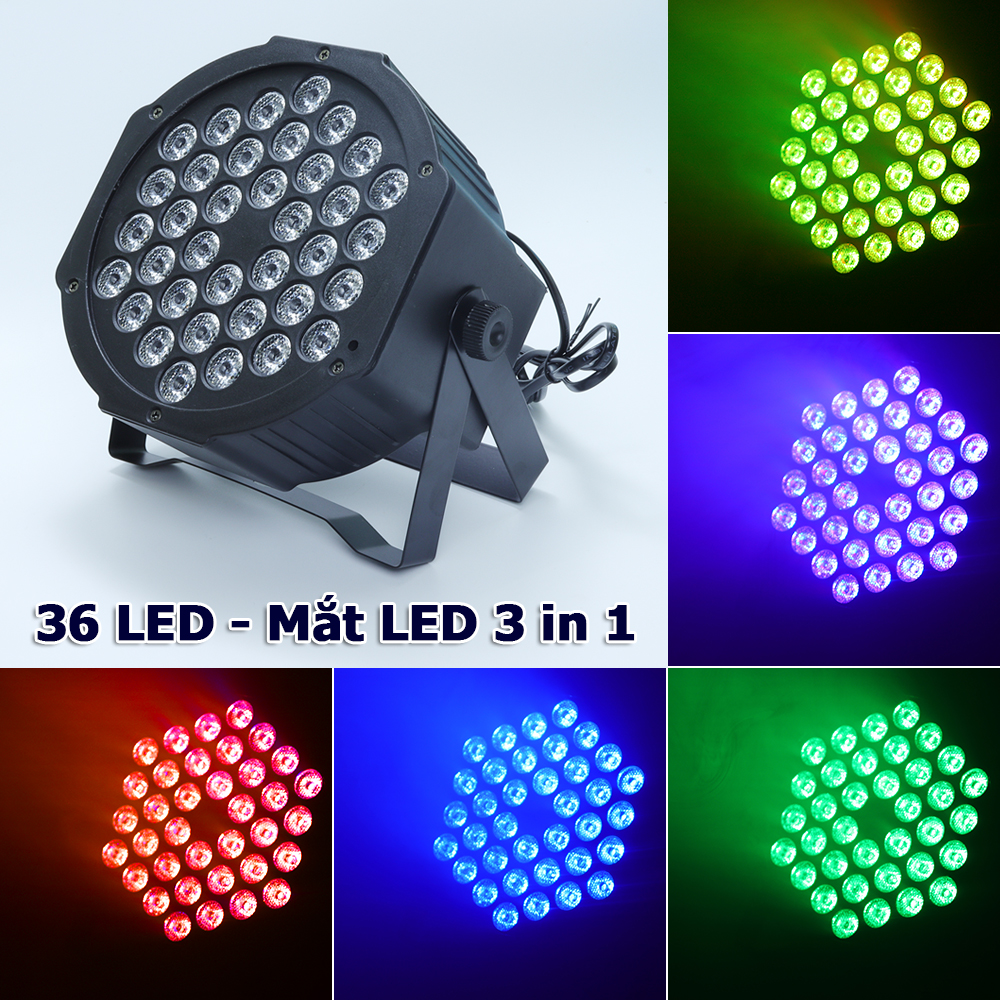 Đèn sân khấu Flat Par Light 36 Led Cảm ứng âm thanh