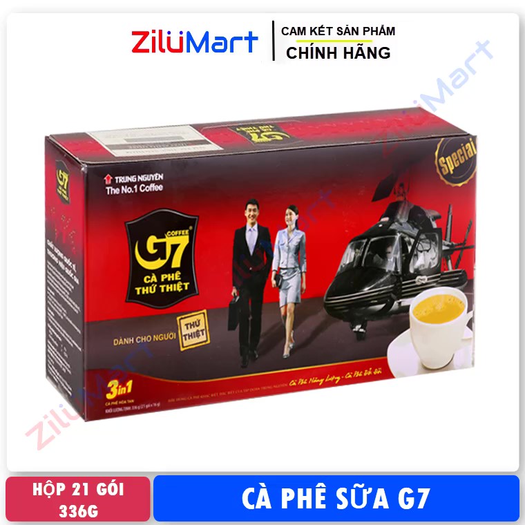 G7 3 in 1 soluble milk coffee 21 pack 336g
