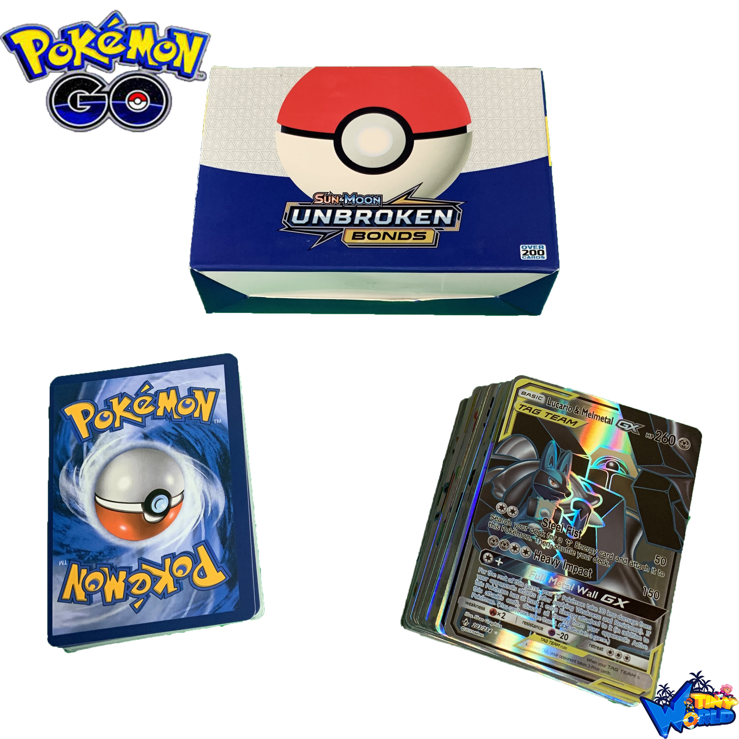 [Hoàn tiền 10%][Hoàn tiền 6%]Bộ Thẻ Bài Pokemon 200 Thẻ (132Gx+62Tagteam+6Trainer) Chơi Đối Kháng New Đẹp