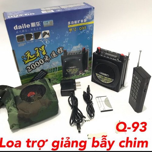 Máy trợ giảng bẫy chim daile q93 - điều khiển 2000m - bảo hành 12 tháng