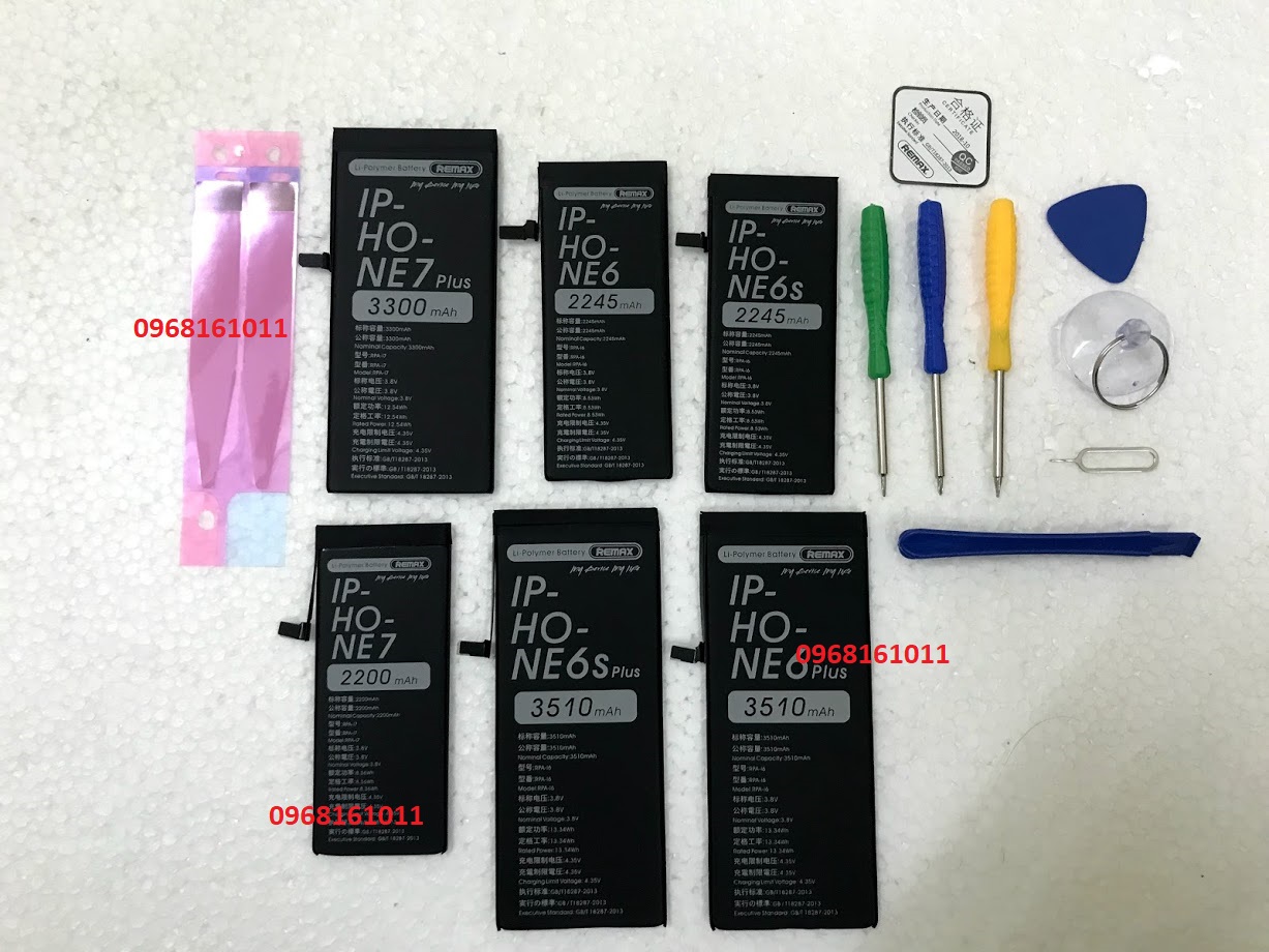 Pin Remax dung lượng cao cho iphone 6 Plus tặng kèm tool mở