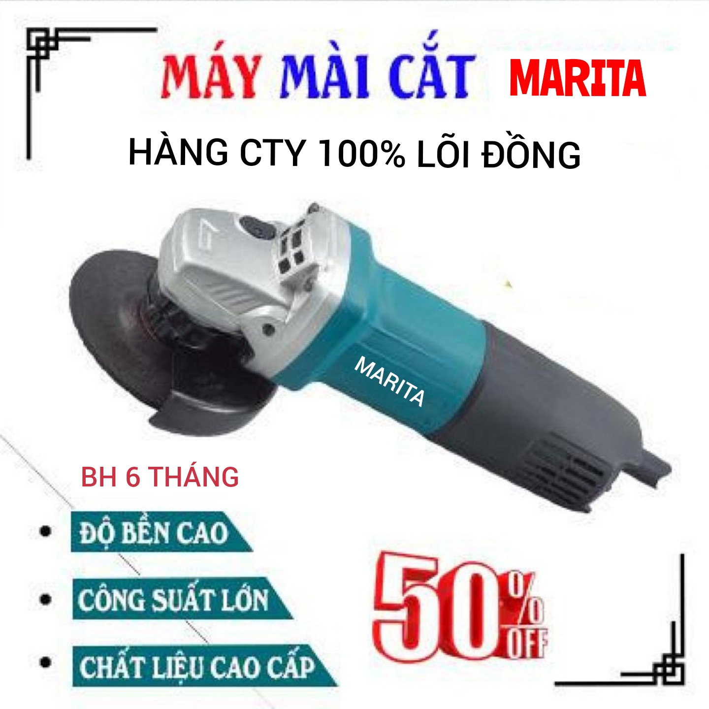 MÁY MÀI GÓC MAKITTA 9556 CÔNG SUÂT 840W CỰC KỲ MẠNH MẼ , MÁY MÀI CẦM TAY MAKITTA , MÁY CẮT CẦM TAY MAKITTA THÍCH HỢP CẮT SẮT ,GẠCH , ĐÁ , GỖ , NGÓI ...SIÊU BỀN BÁN CHẠY NHẤT PHÂN KHÚC( Na Quynh Store SG)