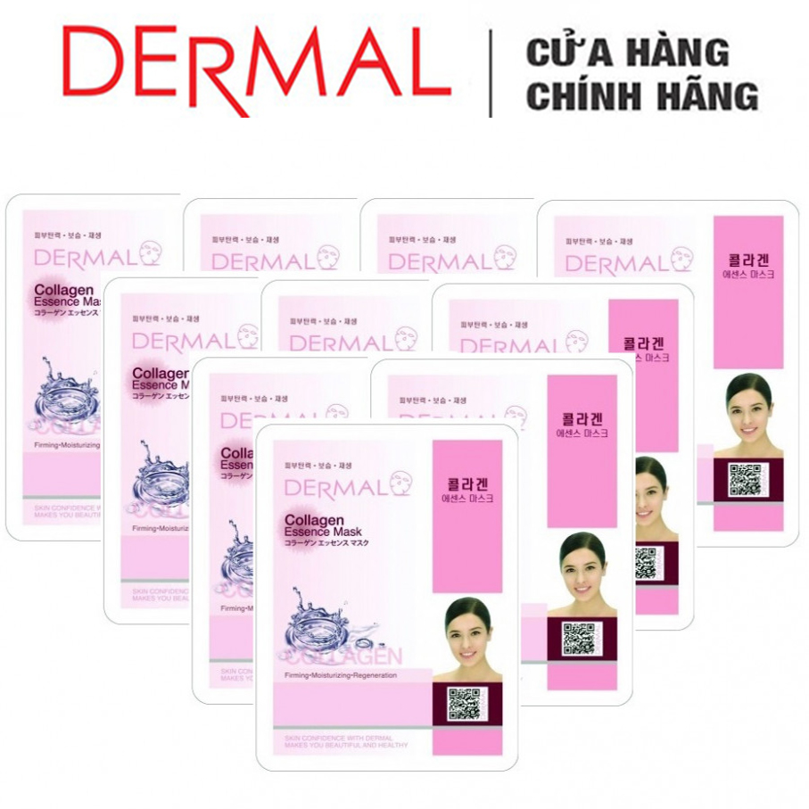 [HCM]Mặt Nạ Dưỡng Da Tinh Chất Collagen Dermal - 10 Miếng