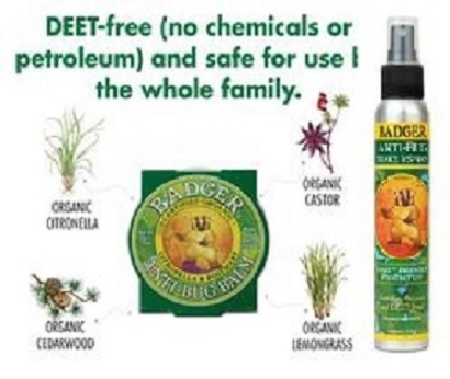 [HCM]Sáp/ xịt hữu cơ BADGER phòng chống MUỖI đốt CÔN TRÙNG cắn HÀNG-MỸ Anti-Bug Balm