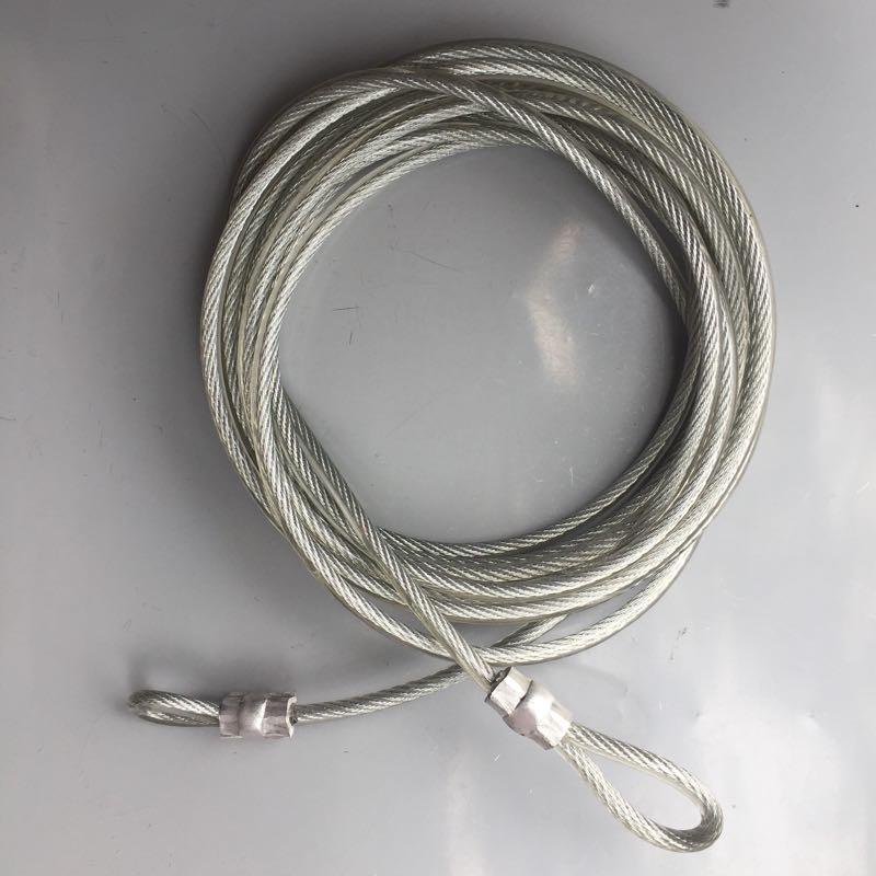 Dây cáp khoá xe bọc nhựa phi 8 dài 10m