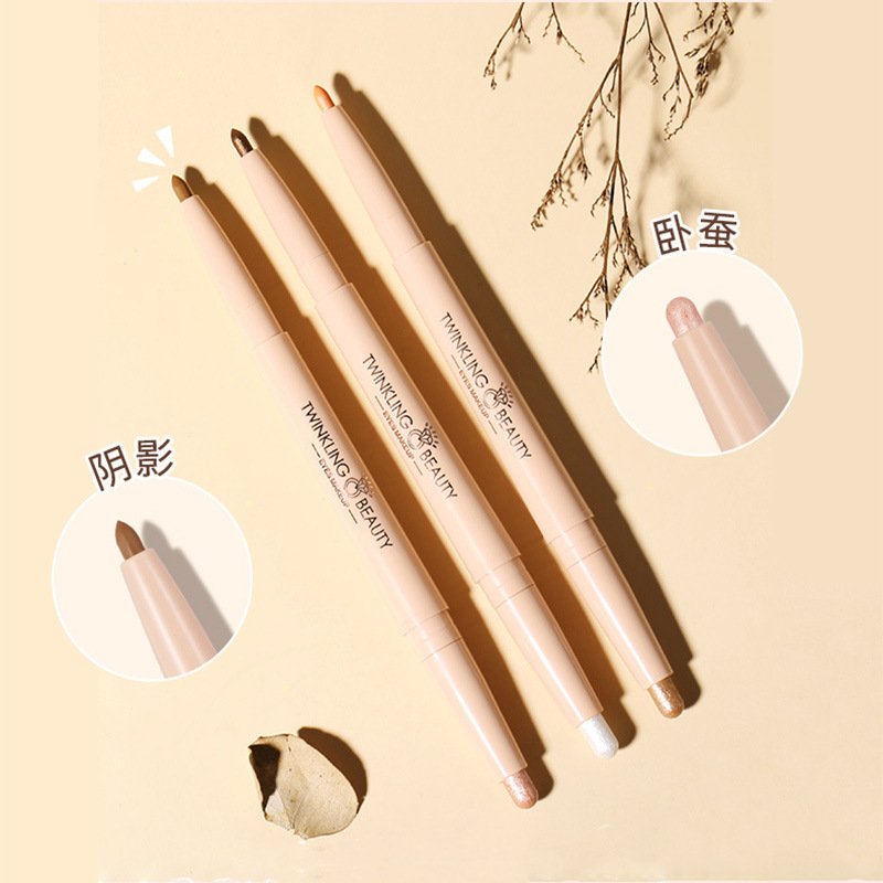 Chì kẻ bọng mắt nhũ mắt highlight 2 đầu wodwod twinkling beauty w914