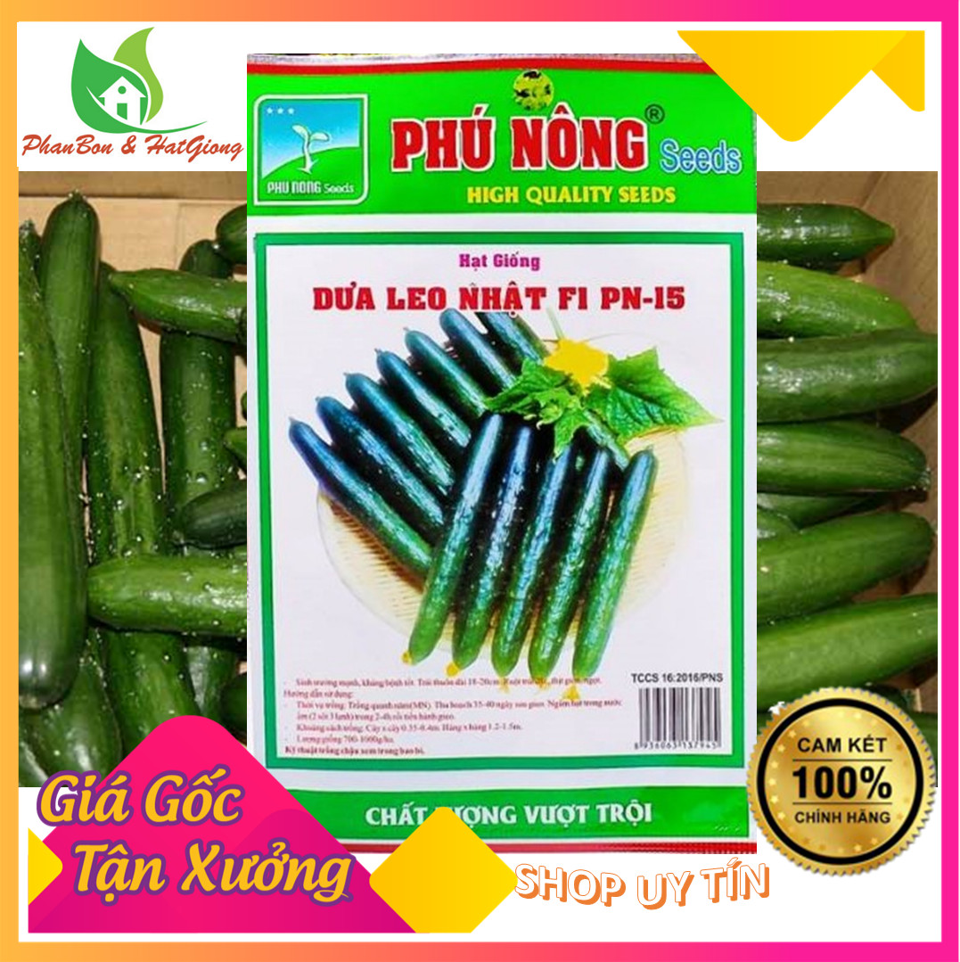 Hạt Giống Dưa Leo Nhật F1 - Shop Phân Bón, Hạt Giống Rau Củ Quả, Xơ Dừa, Mùn Dừa, Đất Sạch Trồng Rau, Hoa Hồng, Hoa Mai, Cây Cảnh Tp. Hồ Chí Minh