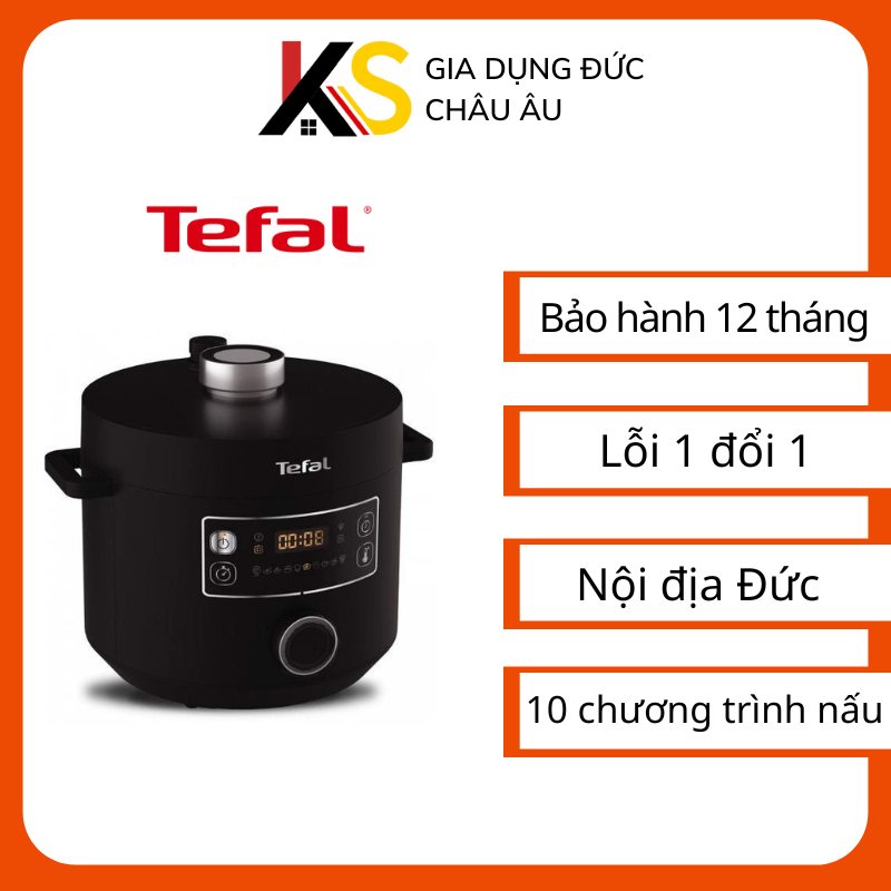 Nồi áp suất điện đa năng Tefal CY754830 Turbo Cuisine 5,0 L, 10 chương trình nấu, có thể nấu cơm, làm sữa chua, nướng thựa phẩm