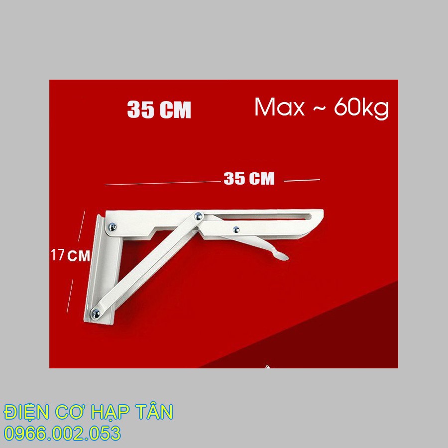 Bản lề gấp thông minh 35cm bộ 2 chiếc tải trọng 60kg , eke gấp gọn