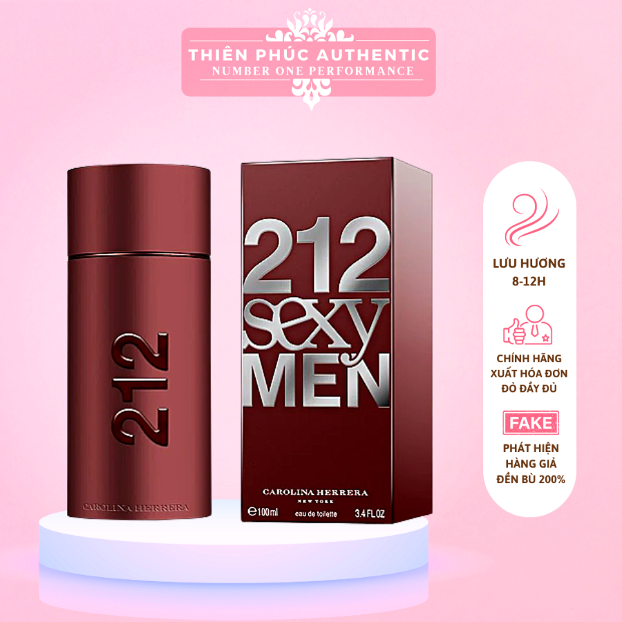 Nước hoa nam carolina herrera 212 sexy men 100ml