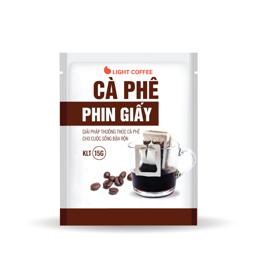 [HCM]Cà phê phin giấy Light Coffee - Túi 15gr - Lazcoin