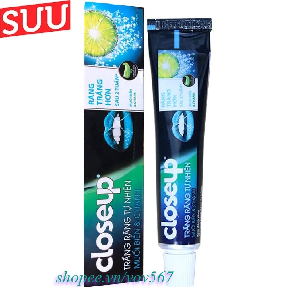 Kem đánh răng 30g closeup muối biển & chanh dạng gel
