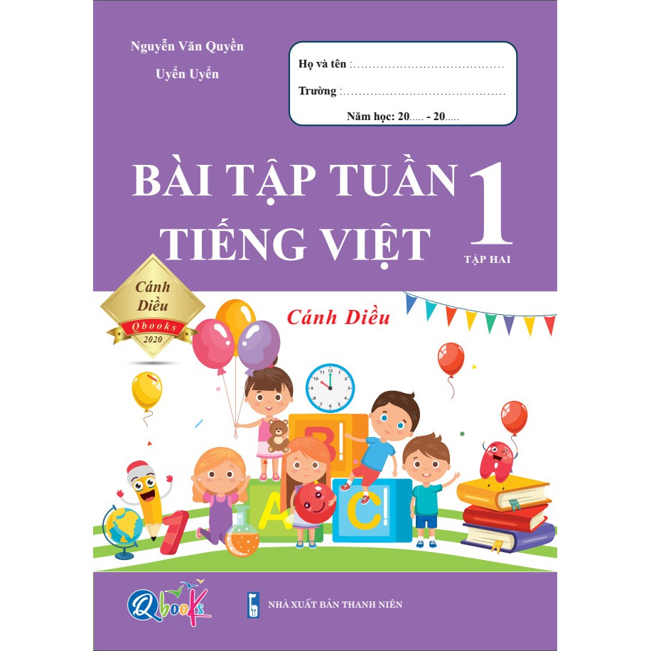 Combo Trọn Bộ 8 Quyển Sách Cánh Diều Cho Học Sinh Lớp 1 - Đề Kiểm Tra Và Bài Tập Tuần 2 Môn Toán và Tiếng Việt QBooks