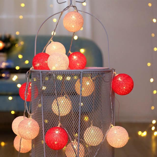 Dây đèn led hình quả cầu mini trang trí noel, đèn led trang trí nhà hàng, khách sạn, quán cafe, làm decor chụp ảnh, trang trí nội thất, sân vườn