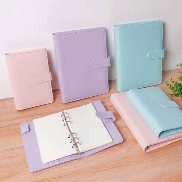 Binder bìa da sổ còng a5,a6 siêu xịn loại 1 canarystore54