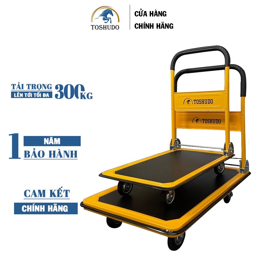 (Siêu Tải Trọng ) Xe Đẩy Hàng TOSHIDO Thép Tải Trọng 200-250kg Gấp Gọn Tiện Lợi