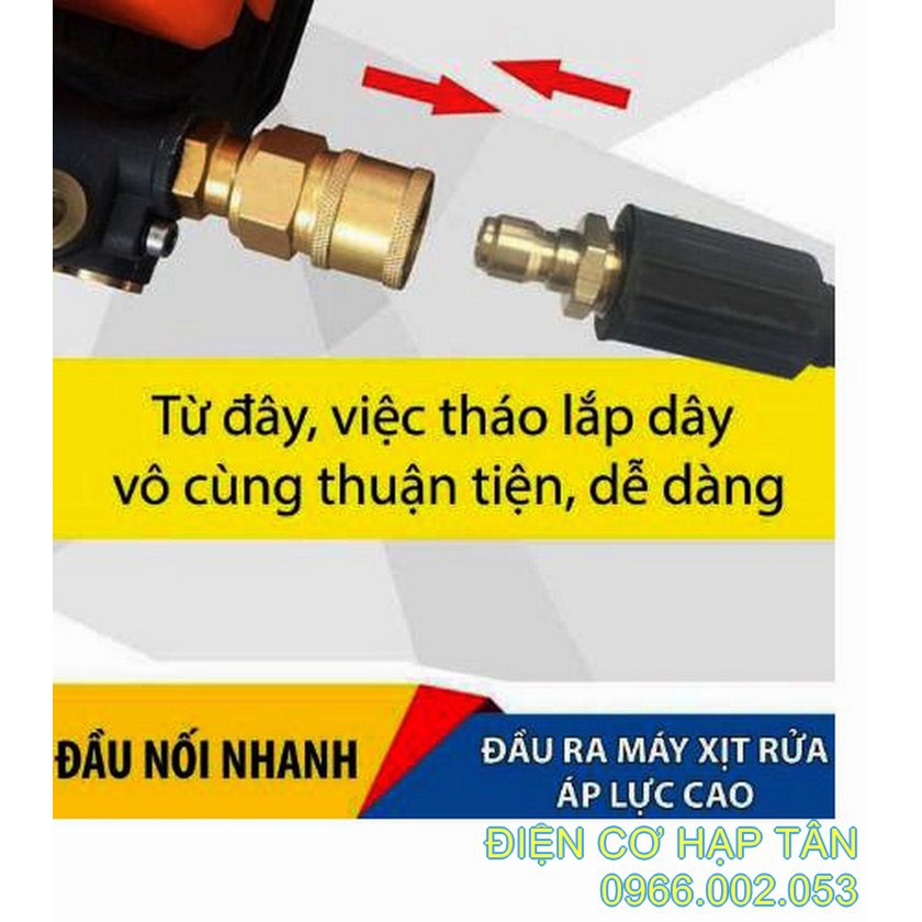 Bộ nối nhanh đồng thau 22mm - đầu ra -cho máy rửa xe
