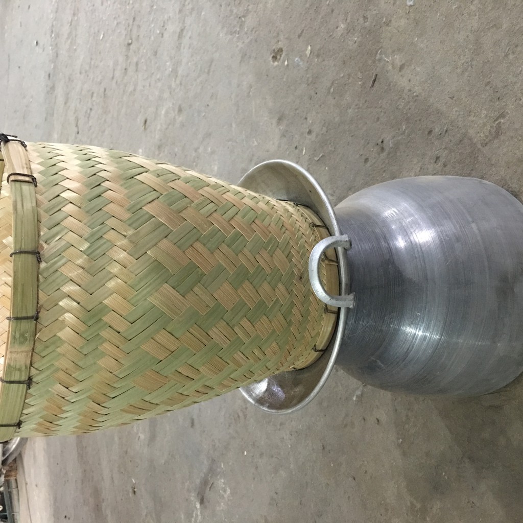 Bộ Chõ tre đồ xôi tặng kèm 1 ếp đựng xôi