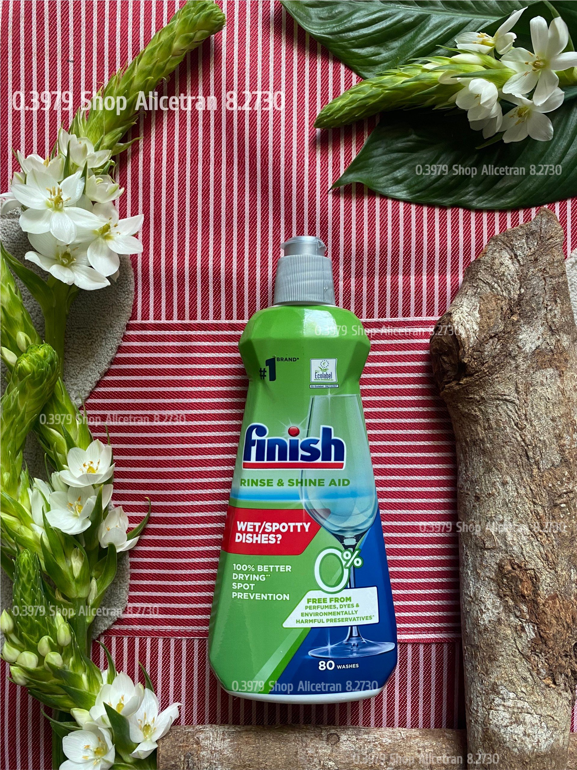 Nước làm bóng Finish Eco 0% 400ml hướng hữu cơ