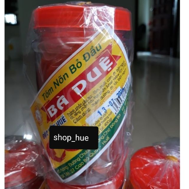 Tôm chua nõn bỏ đầu Bà Duệ 400gr  đặc sản Huế