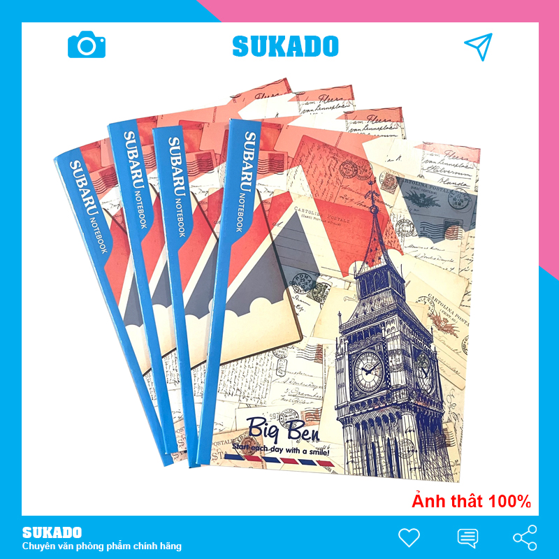 Tập học sinh 100 200 trang Big Ben du lịch 82gsm SUKADO
