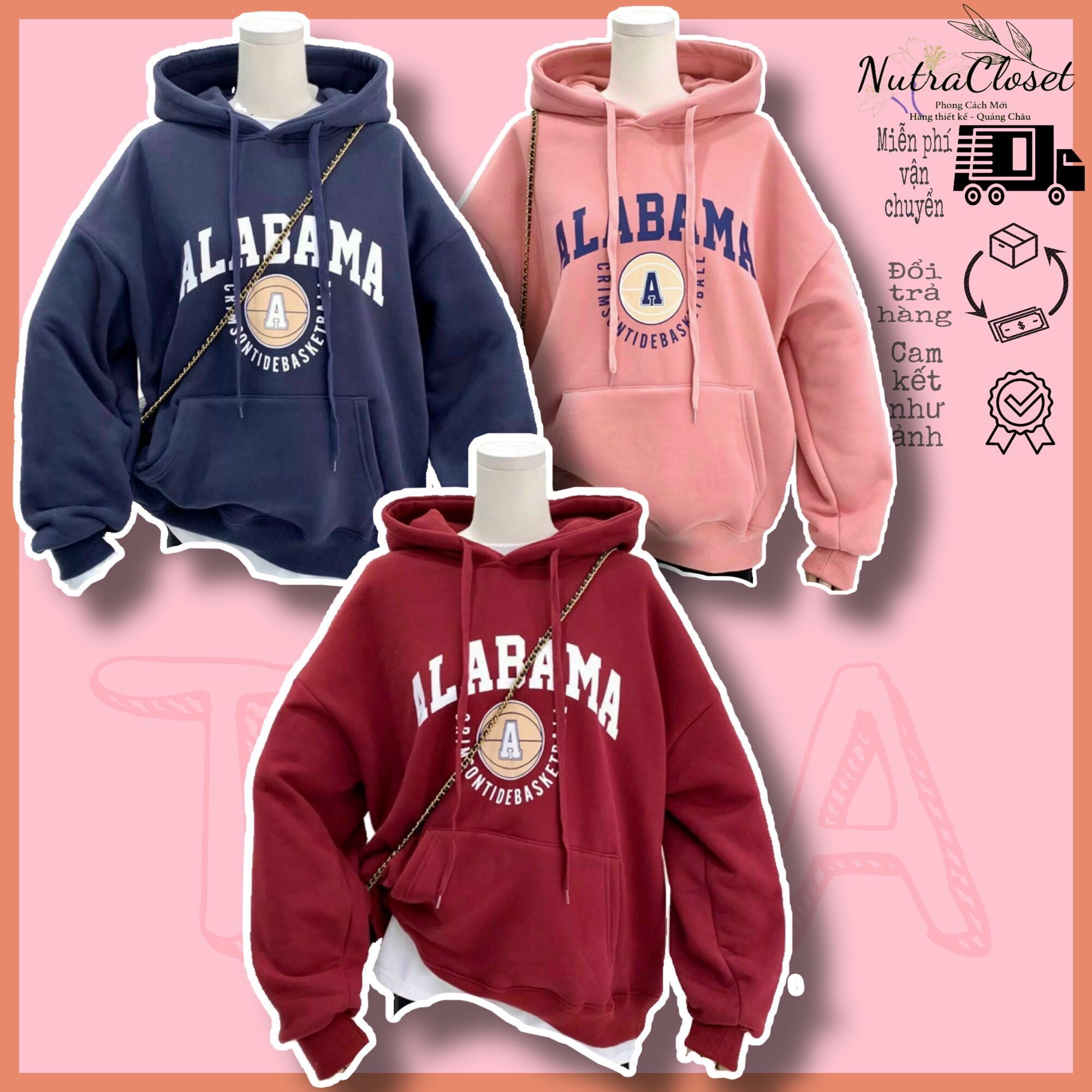Áo khoác chui đầu hoodie nỉ ngoại unisex ulzzang nam nữ