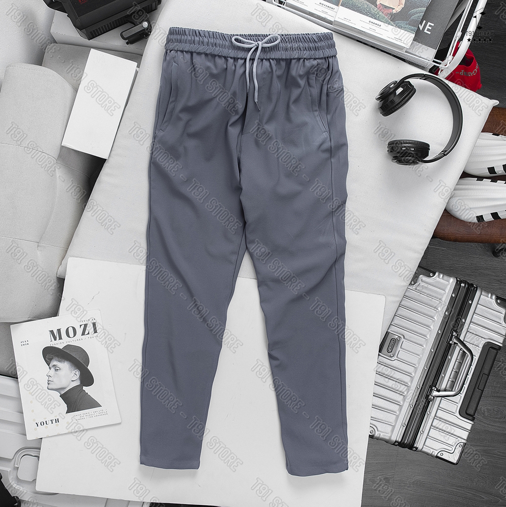  Quần Gió Thể Thao Nam Dài Ống Suông Chất Liệu Vải Gió Cao Cấp Co Giãn Tốt Không Nhăn Không Bai Xù 