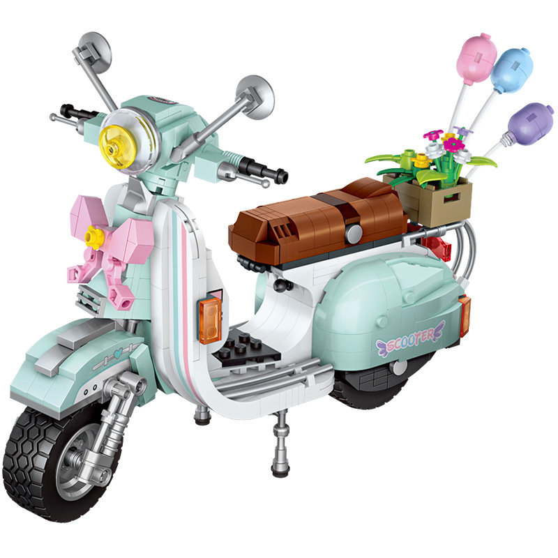 Bộ đồ chơi lắp ráp khối xây dựng lego xe LOZ mô hình Scooter