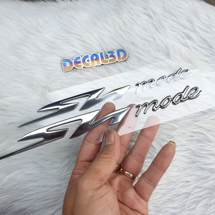 TEM SH MODE CHỮ NỔI 2020 MÀU BẠC CROM HÀNG ZIN CAO CẤP CỰC ĐẸP