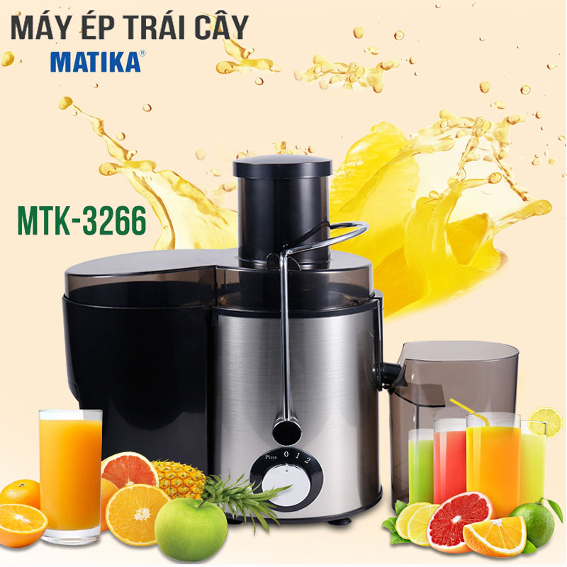 [HCM]Máy Ép Trái Cây Gia Đình-Mua May Ep Trai Cay-May Ep Trai Cay Nguyen Kim-Mua Ngay Máy Ép Chậm Matika MTK-3266 Thông Minh Tiện Ích Dễ Dàng Vệ Sinh. BH Uy Tín 12 Tháng.