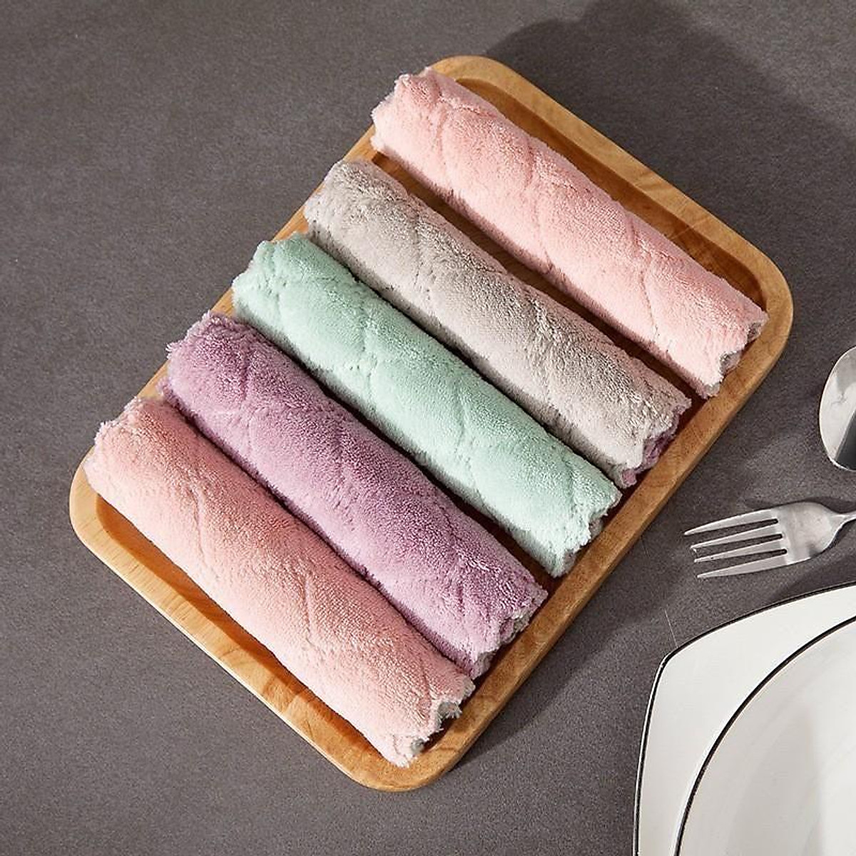 Quá rẻ-Bộ 50 khăn lau siêu thấm- Khăn lau 2 mặt- thấm nước khô nhanh-Không rụng bông- Khăn lau đa năng-khăn lau nhà bếp-khăn lau bàn-khăn lau đa năng nhà bếp,khăn đa năng