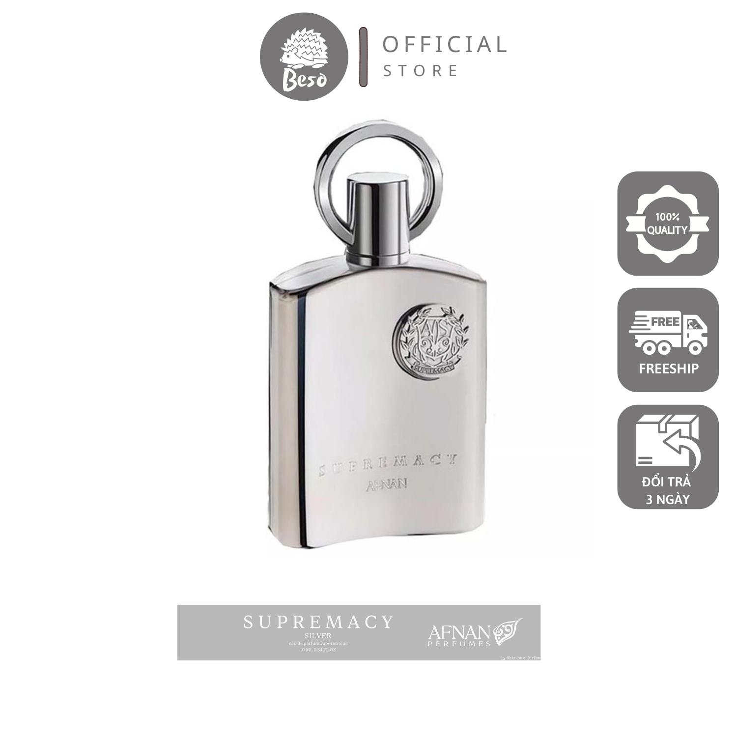 Nước hoa mẫu thử Afnan Supremacy Silver 10ml