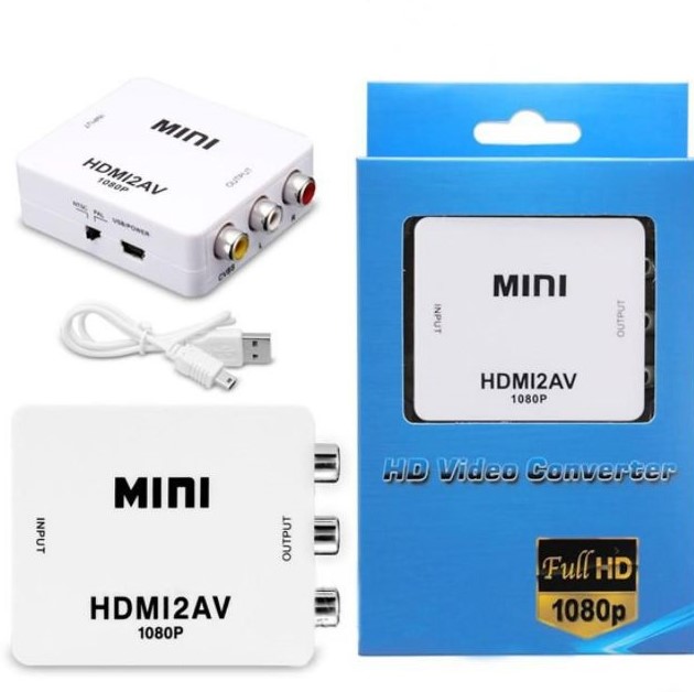 Chuyển đổi AV ra HDMI (dùng cho game, đầu video, máy phát củ chuyển ra HDMI dùng cho tivi đời mới)