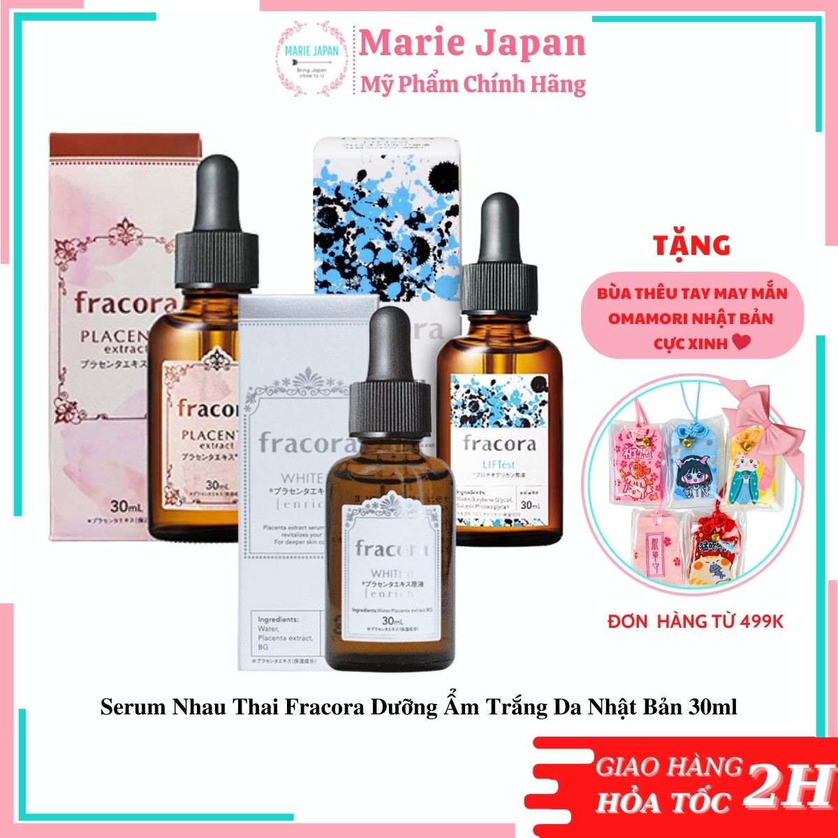 Serum trắng da chống lão hóa fracora nhật bản 30ml