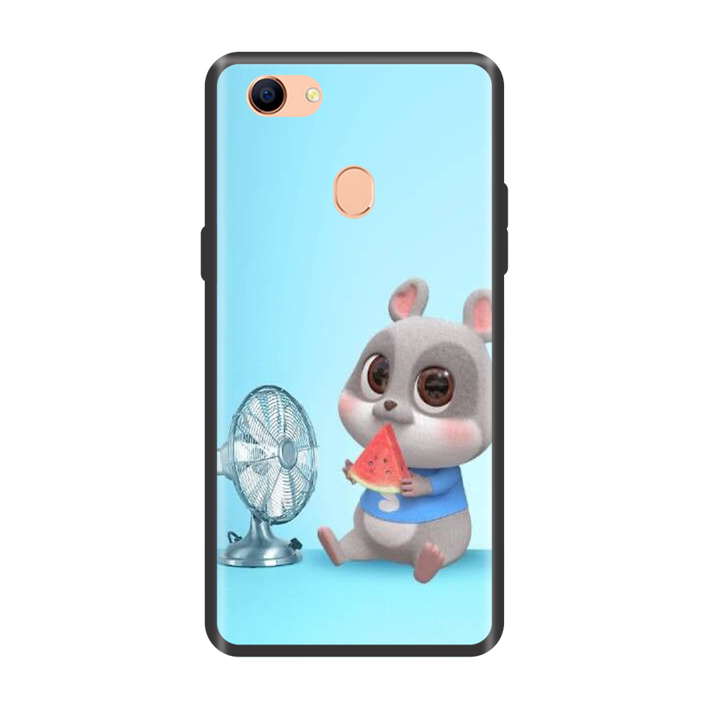 Ốp lưng TPU viền dẻo cho điện thoại OPPO F1 /F1 PLUS /F1S /F3 /F5 /F7 /F9 /F11 /F11 Pro Chuột Xuân Ăn Dưa