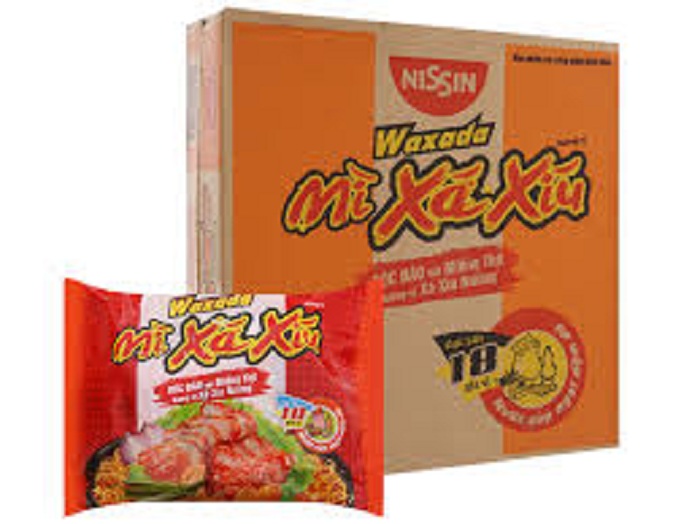 Thùng 30 gói mì nissin waxada - hương vị xá xíu