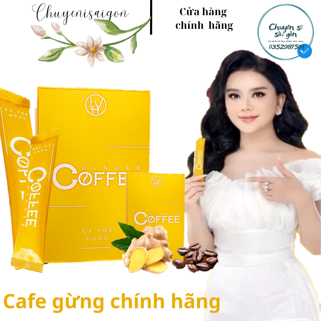 Cà Phê Gừng Giảm Cân - Ginger Coffee, Hỗ Trợ giảm Cân 5-8 kg Liệu Trình