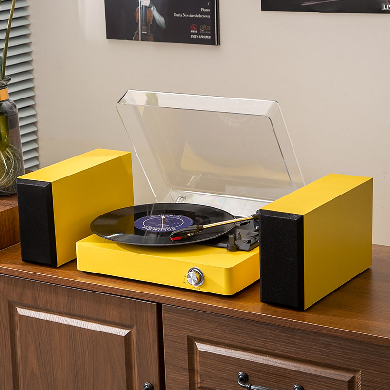 Middix vinyl player cổ điển máy ghi âm vinyl Nhỏ gọn và tiện lợi vinyl record đa chức năng vinyl player loa bluetooth