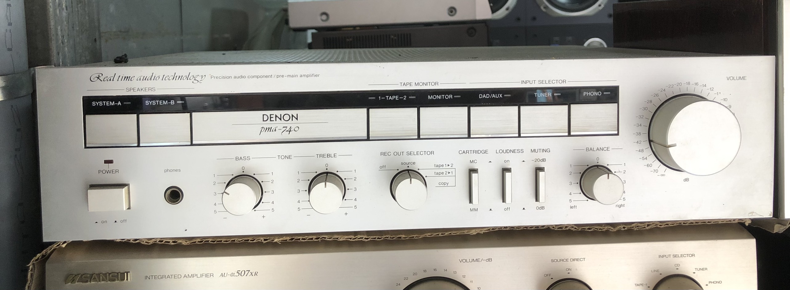 Amply DENON PMA-740 hàng bãi Nhật zin đẹp nguyên bản