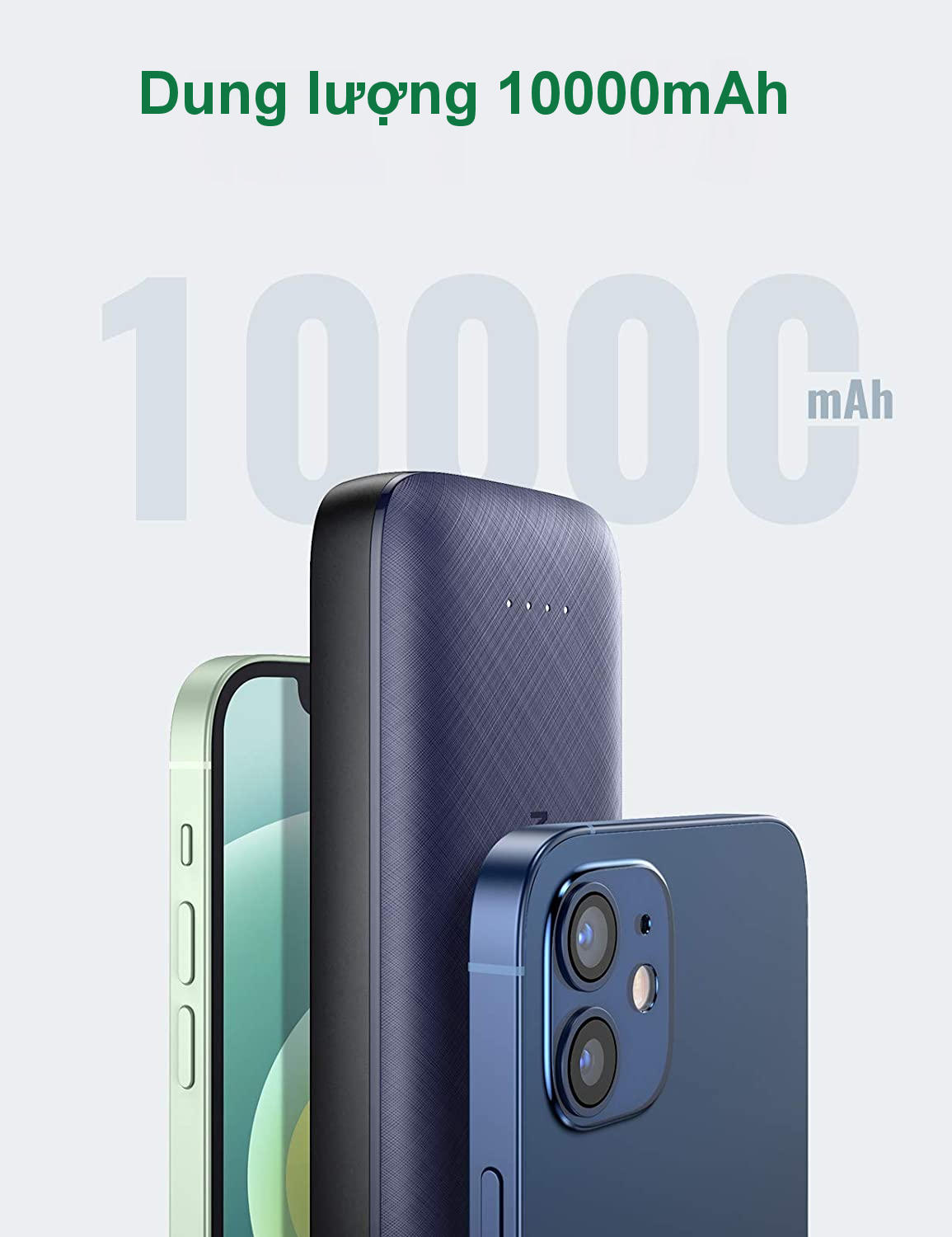 Sạc dự phòng mini dung lượng 10000mAh hỗ trợ 2 cổng sạc nhanh PD và 3.0 công suất tối đa 18W UGREEN 80749 Sạc dự phòng mini dung lượng 10000mAh hỗ trợ 2 cổng sạc nhanh PD và 3.0 công suất tối đa 18W UGREEN 80749
