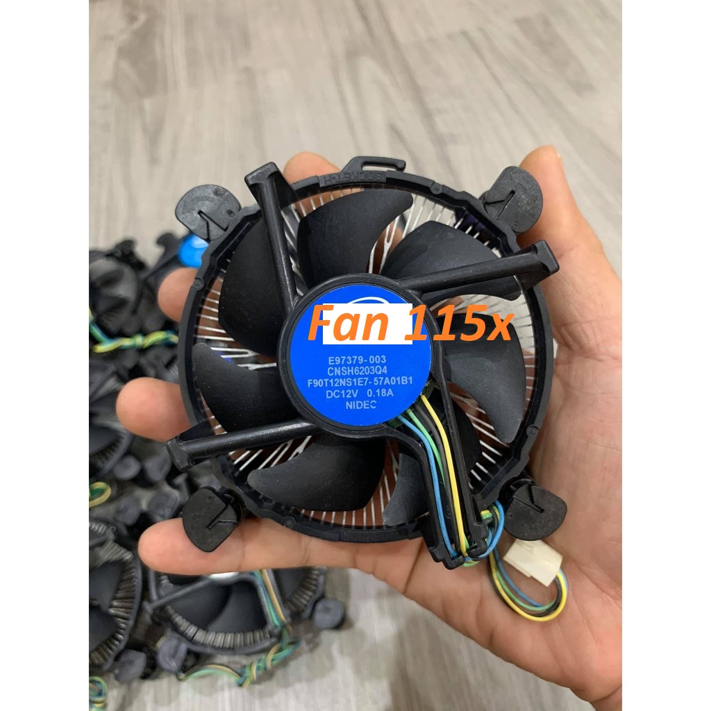 Fan zin xịn cũ tháo máy quạt tản nhiệt cpu socket 1155/1150/1151... xài êm