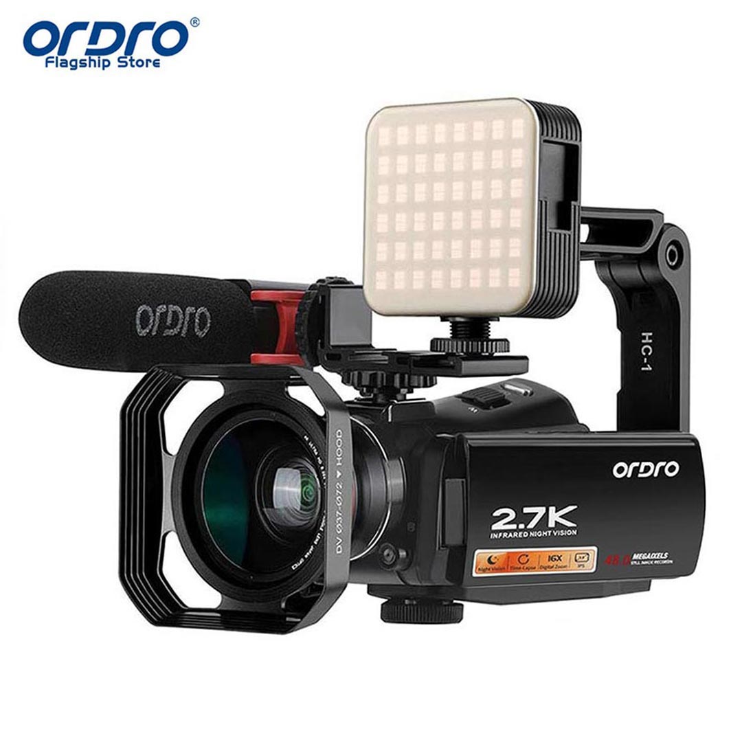 ORDRO Máy Quay Video Kỹ Thuật Số V17 Quay Video Trực Tiếp Dự Án Đám Cưới 2.7K HD DV