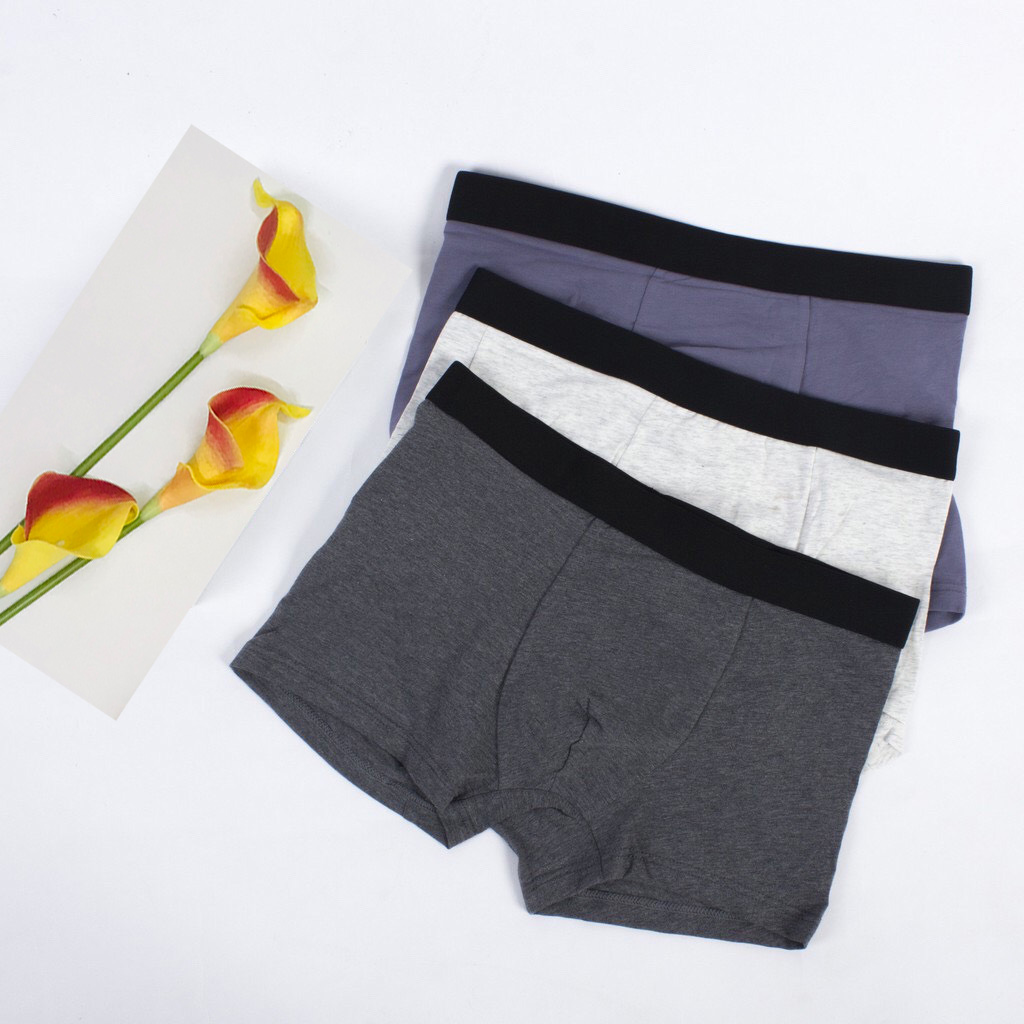 Quần lót boxer nam cotton thun lạnh cao cấp, quần sịp đùi nam, quần xì nam, nhiều lưng, vải co dãn 4 chiều