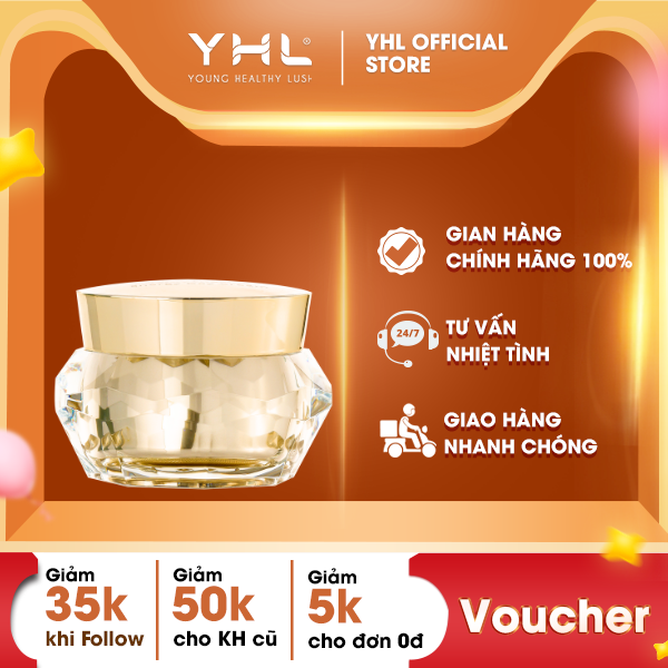 Kem kim cương dưỡng trắng và chống lão hóa YHL Hàn Quốc 50g