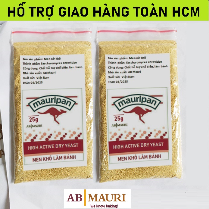 Men nở làm bánh AB Mauripan 25g men khô bánh mì thương hiệu Úc