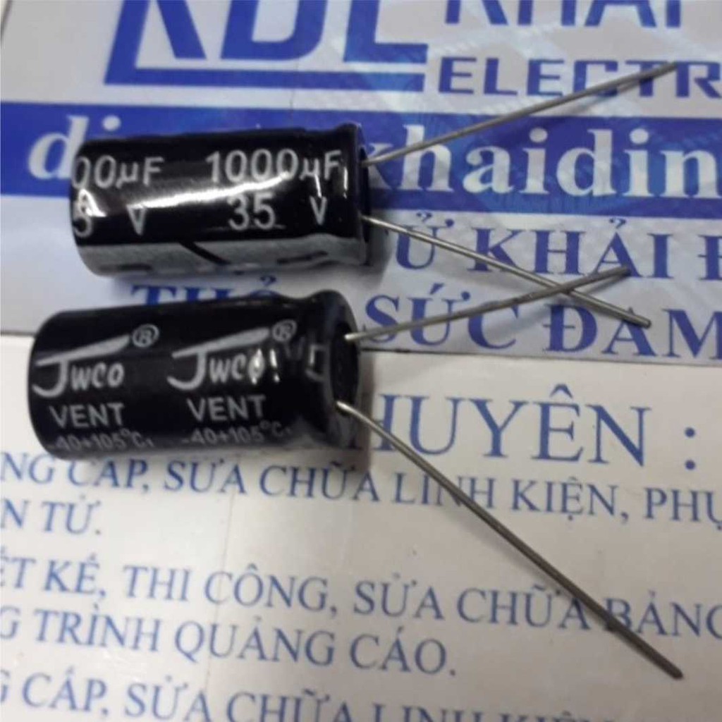 Tụ hóa, tụ phân cực 1000uf 35v kde1814