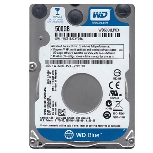 Ổ cứng Laptop  500GB WD Blue  SATA - Bảo hành 12 tháng