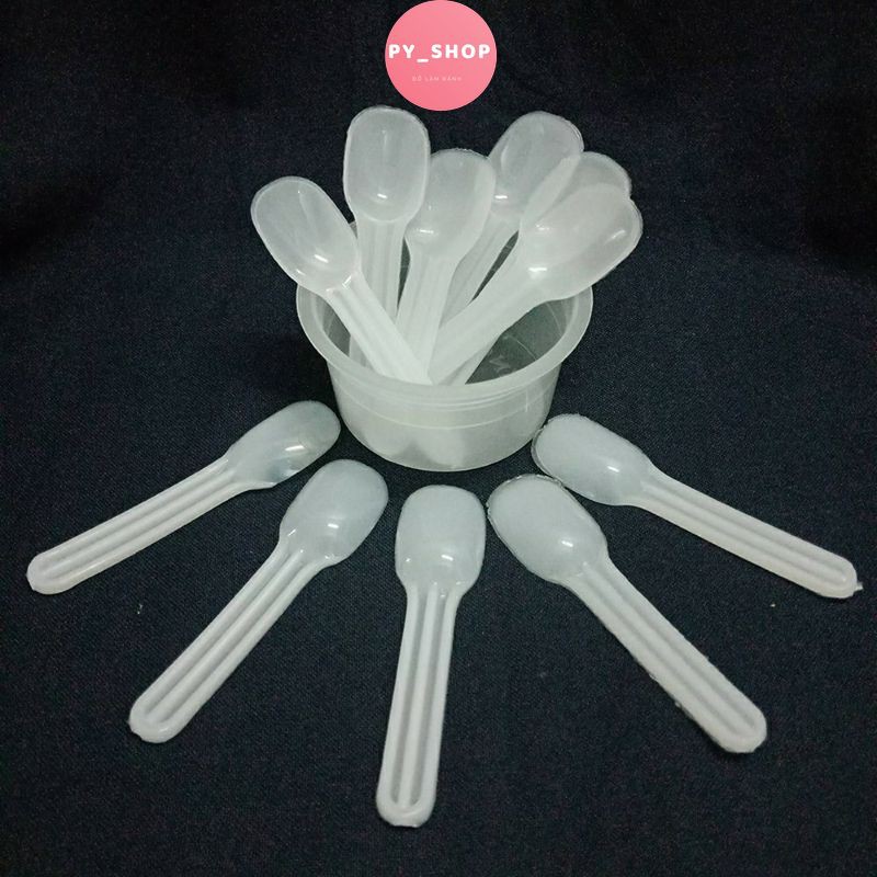 Bịch 1Kg Thìa Sữa Chua, Thìa Ăn Bánh Kem, Muỗng Nhựa