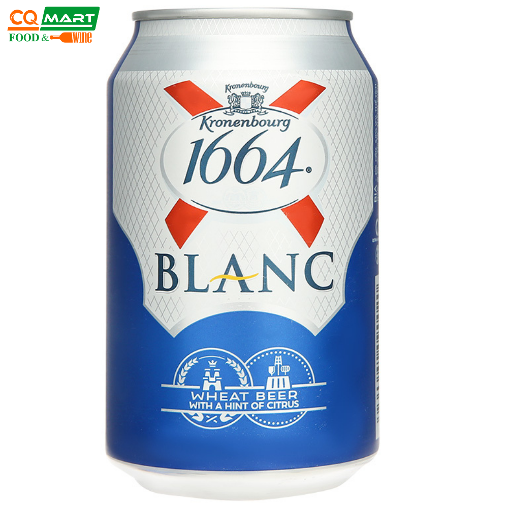 Bia 1664 kronenbourg blanc 5% – lon 330ml